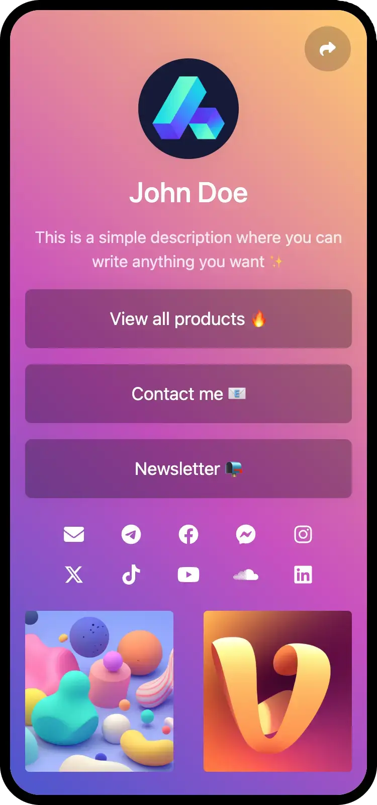 印迹页面示例截图