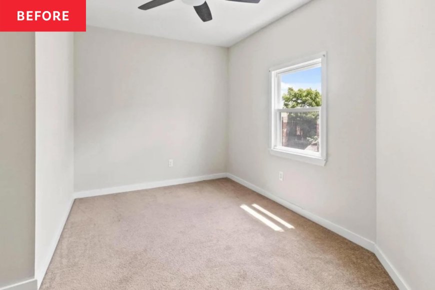 See How a Stager Used a Canopy Bed to Make This Small Bedroom Look 2x as Big