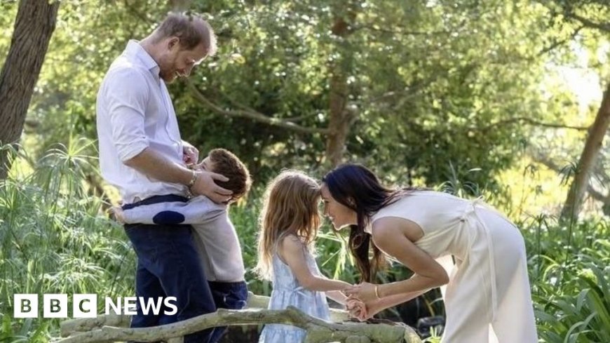 Harry and Meghan embrace their children in Christmas message