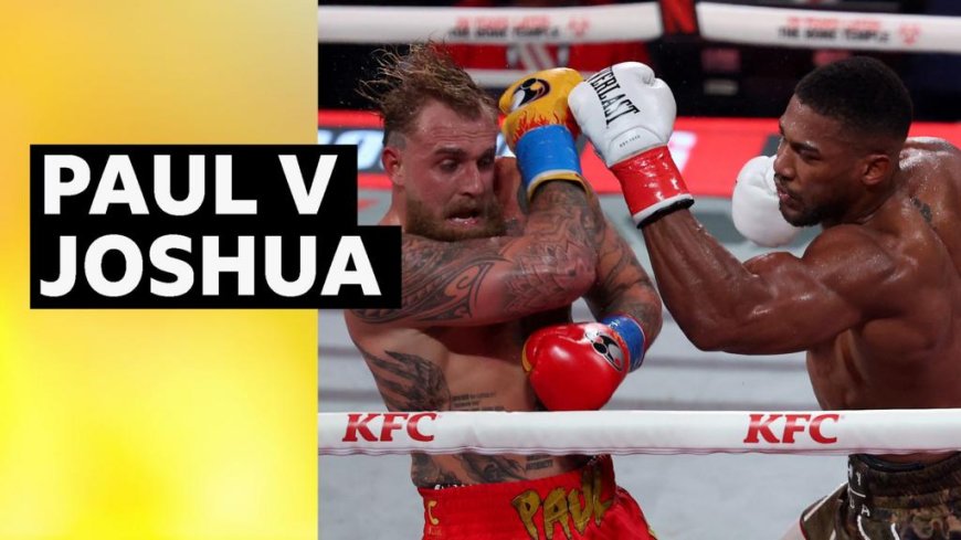 Watch: Joshua knocks out Paul in one-sided fight
