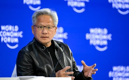 Tech CEOs boast and bicker about AI at Davos