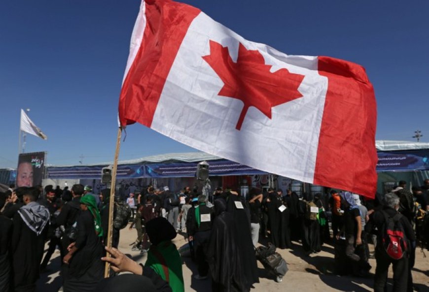 Alberta, Canada: Line to Sign and Leave Starts Over Here