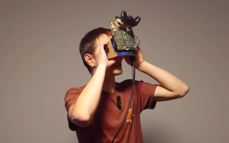 Custom VR Headset Uses Unconventional Displays