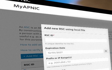 RSCs are now supported in MyAPNIC