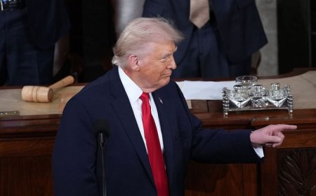 Trump Wraps Plodding Speech on a Saccharine Note