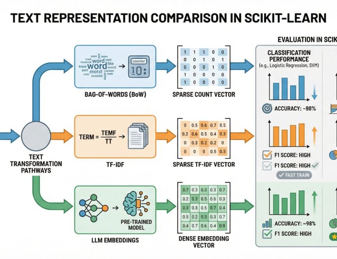 LLM Embeddings vs TF-IDF vs Bag-of-Words: Which Works Better in Scikit-learn?