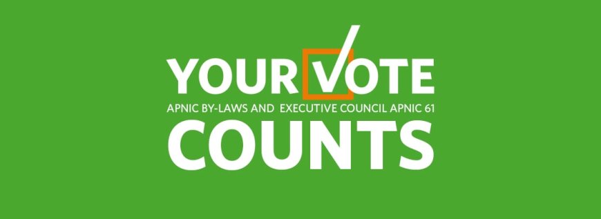 Voting opens today on APNIC By-laws resolutions and APNIC EC election