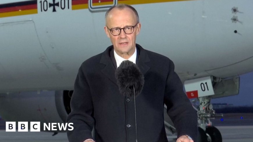 German chancellor lands in Beijing for inaugural China trip