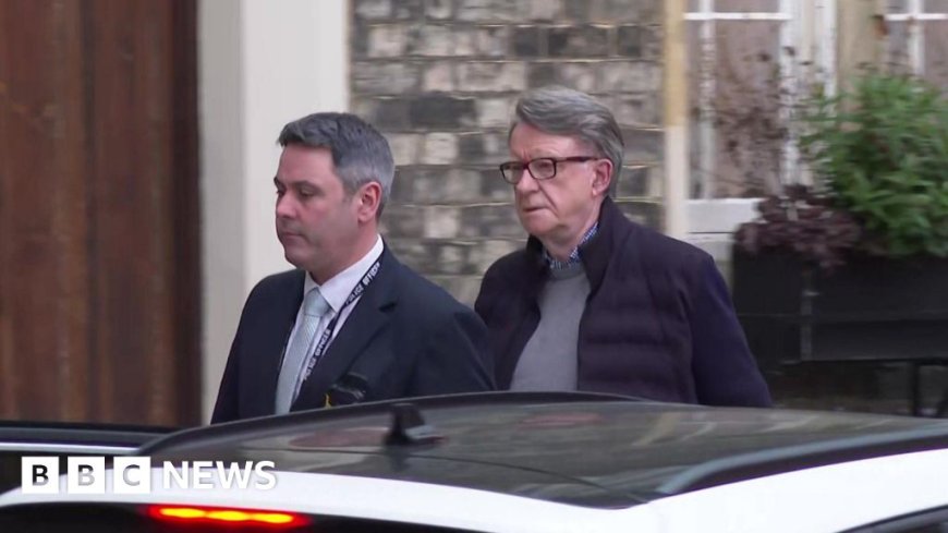 Mandelson's lawyers say he was arrested over 'baseless' claim he was a flight risk