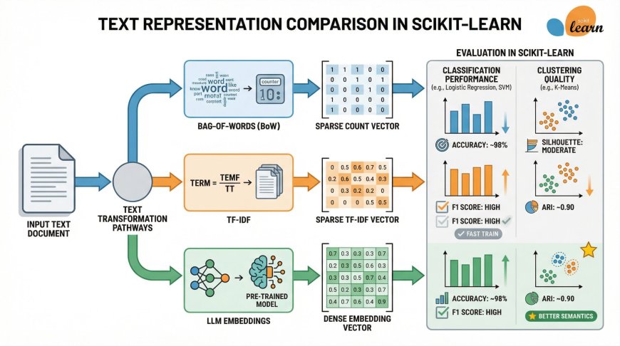 LLM Embeddings vs TF-IDF vs Bag-of-Words: Which Works Better in Scikit-learn?