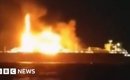 Russia blames Ukrainian naval drones as tanker sinks in Mediterranean