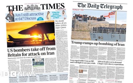 The Papers:  'US bombers take off' and 'Heading out - at last'