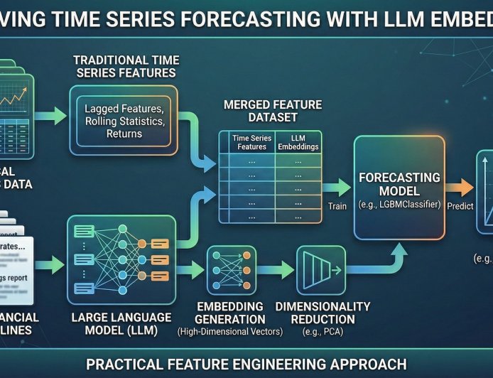 Can LLM Embeddings Improve Time Series Forecasting? A Practical Feature Engineering Approach