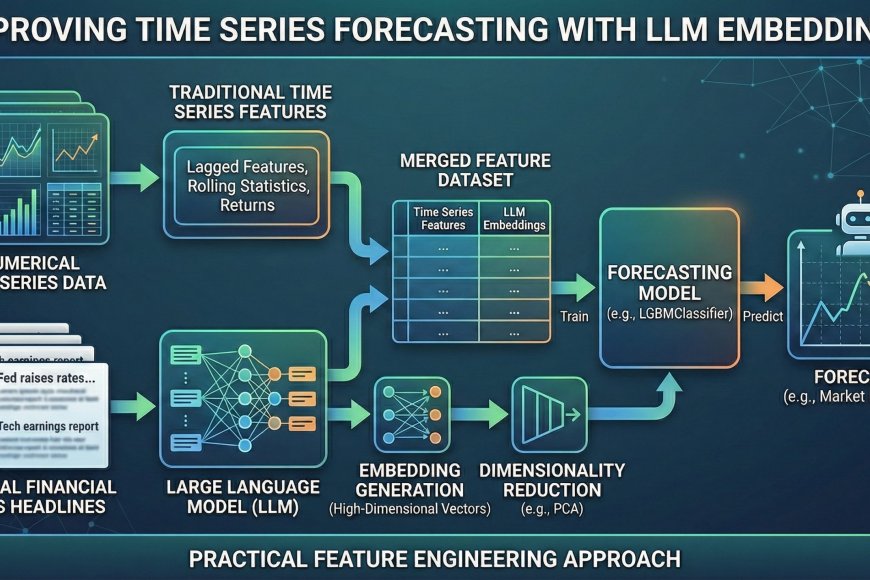 Can LLM Embeddings Improve Time Series Forecasting? A Practical Feature Engineering Approach