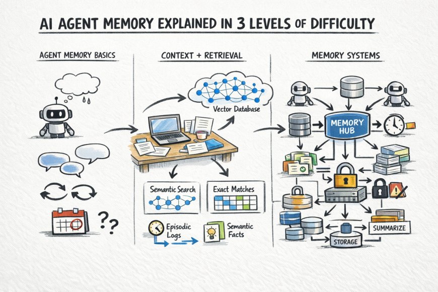 AI Agent Memory Explained in 3 Levels of Difficulty