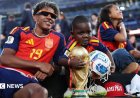 Lamine Yamal celebrates World Cup win with little brother who charmed fans