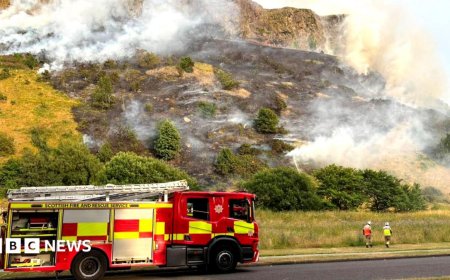 Fire crews battling blaze on Arthur’s Seat in Edinburgh