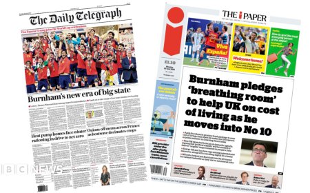 The Papers: 'Burnham's new era' and 'Viva España!'