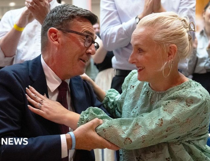 Who is Andy Burnham's wife, Marie-France van Heel?
