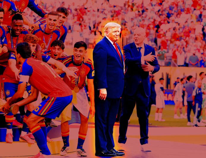 From Red Cards to Photobombs, Donald Trump Tried to Make the World Cup About Himself 