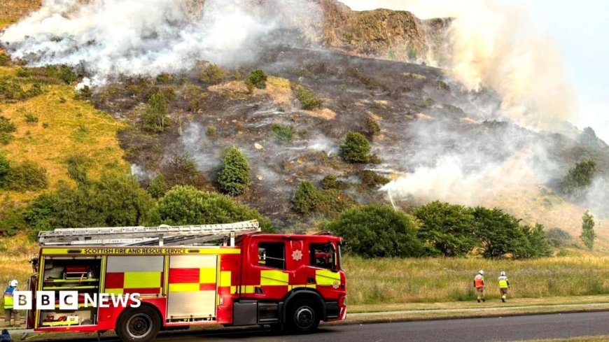 Fire crews battling blaze on Arthur’s Seat in Edinburgh