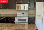 A “Lifeless” Kitchen Got a European-Style Redo with a Pink Island
