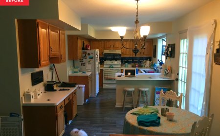 A Vintage Farmhouse Makeover Made These ’80s Kitchen Cabinets Unrecognizable