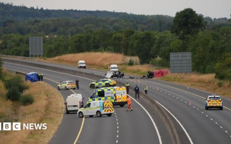 Five teenagers dead and four injured after car drives on wrong side of motorway